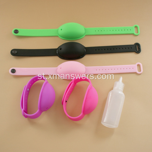 Sesebelisoa sa letsoho sa Wristband Wearable Sanitizer Disinfectant